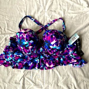 Peplum Bikini Top